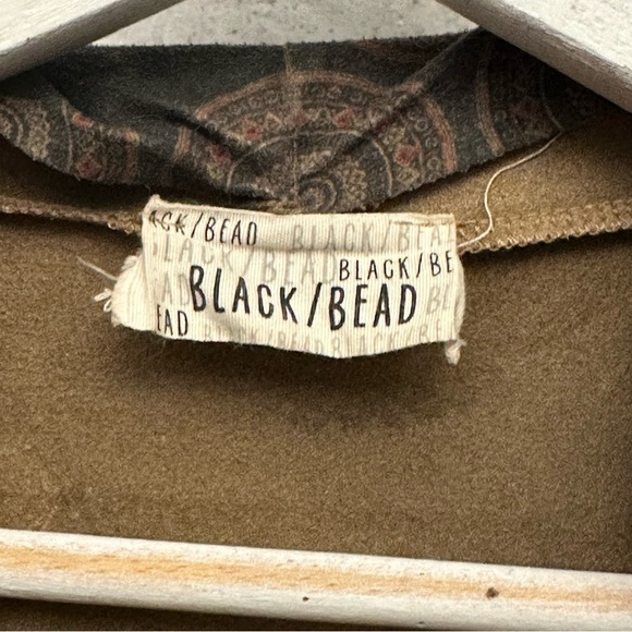 Black / Bead bohemian fringe cardigan‎ women’s size small / medium hippie - Picture 6 of 6